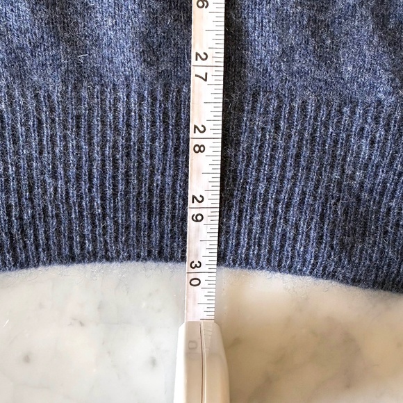 Naadam Lightweight Cashmere Polo Sweater | Men’s Large | Navy Quiet Luxury Knit - Picture 6 of 7